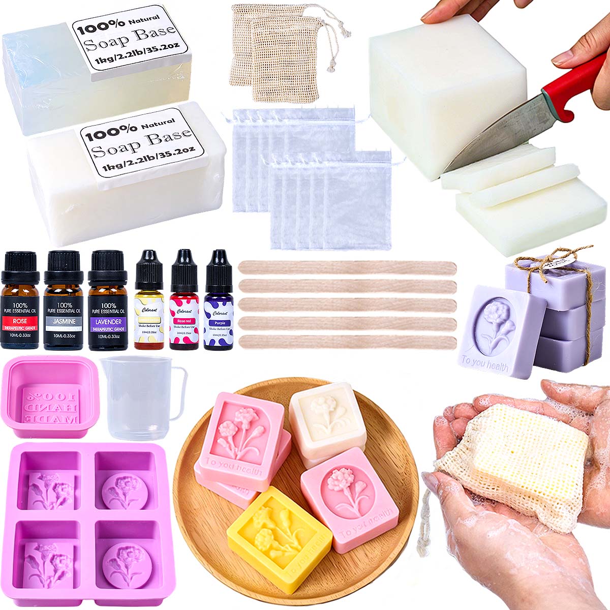 Soap Making Starter Kit - Kit Completo per la Creazione di