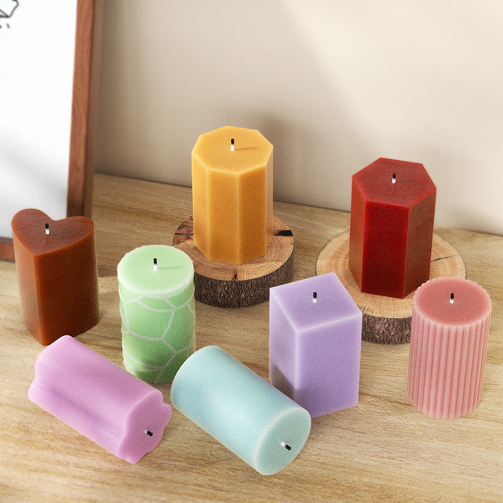 Soap Making Equipment For Beginners - Stampo in silicone a colonna geometrica