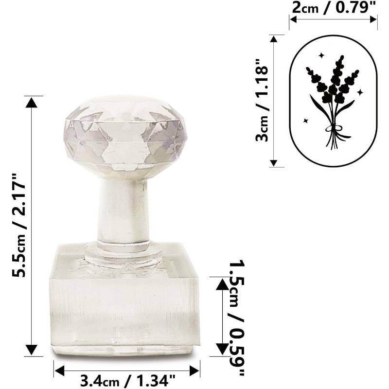 1 pz acrilico sapone timbro 5. - Soap Making Starter Kit recensione e prezzo